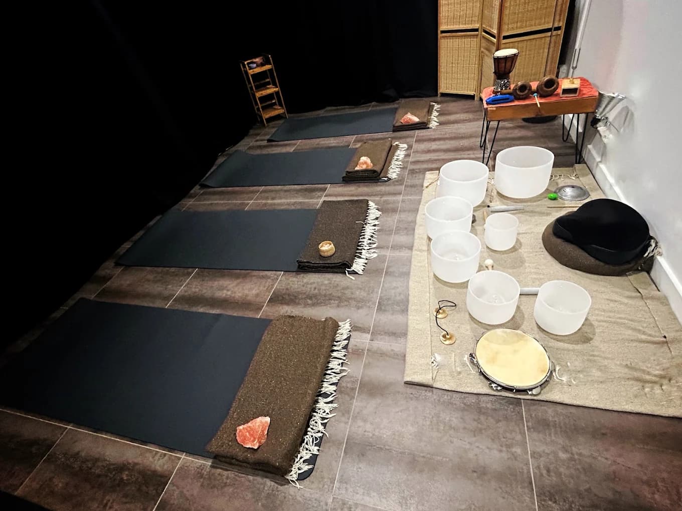 BeatBrush Studios event space in DUMBO Brooklyn set up for a small gathering