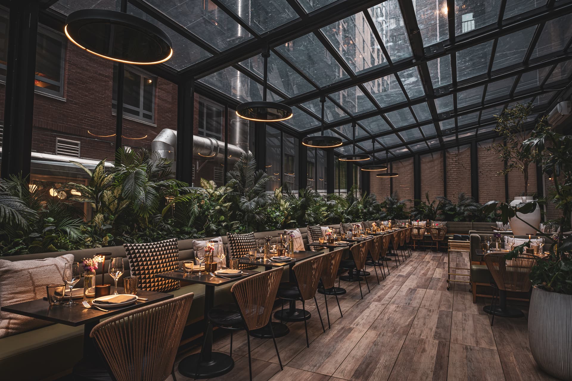 Event space at Arlo Midtown hotel in Manhattan