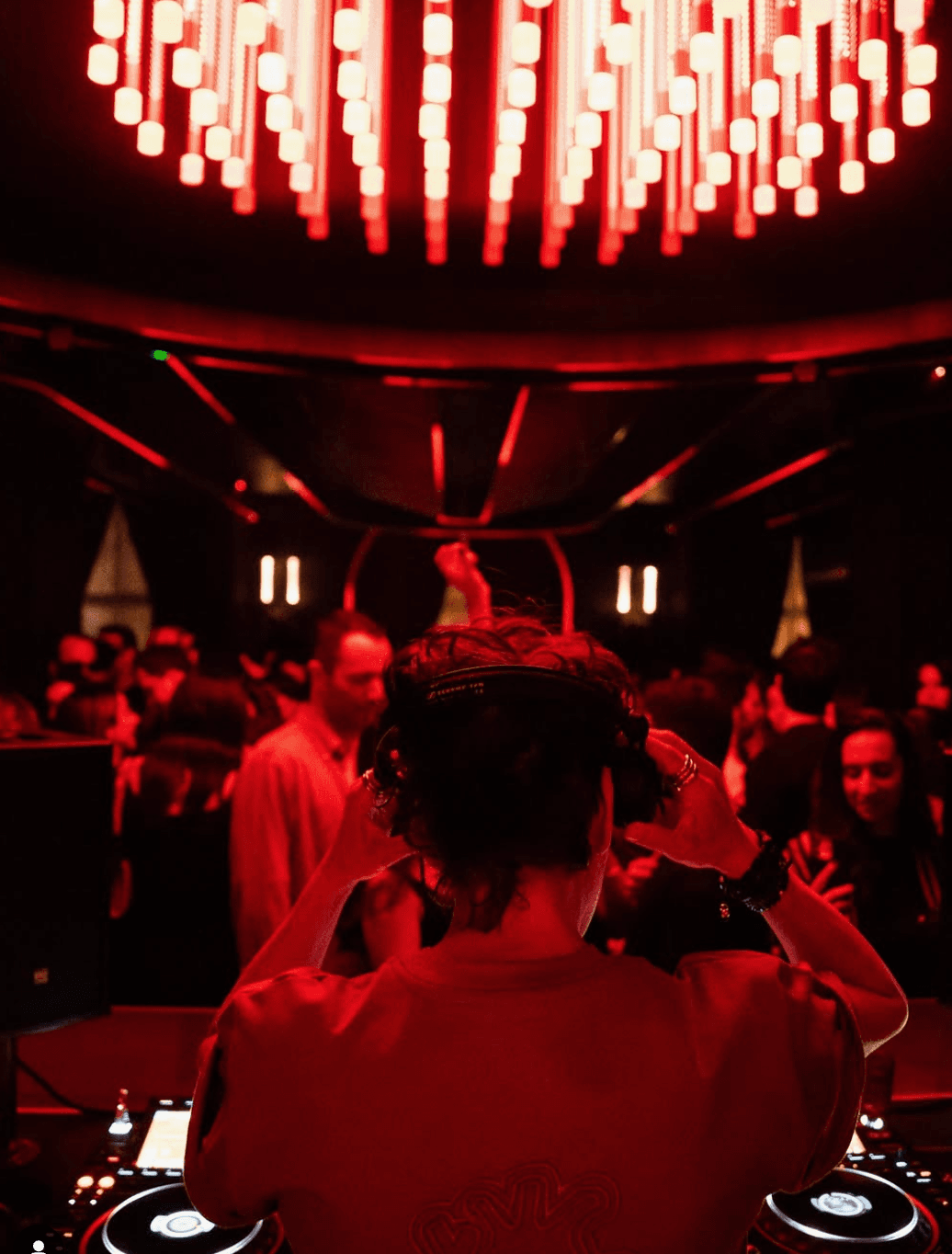 Plush lounge seating and warm lighting inside Aura 57 on West 57th Street