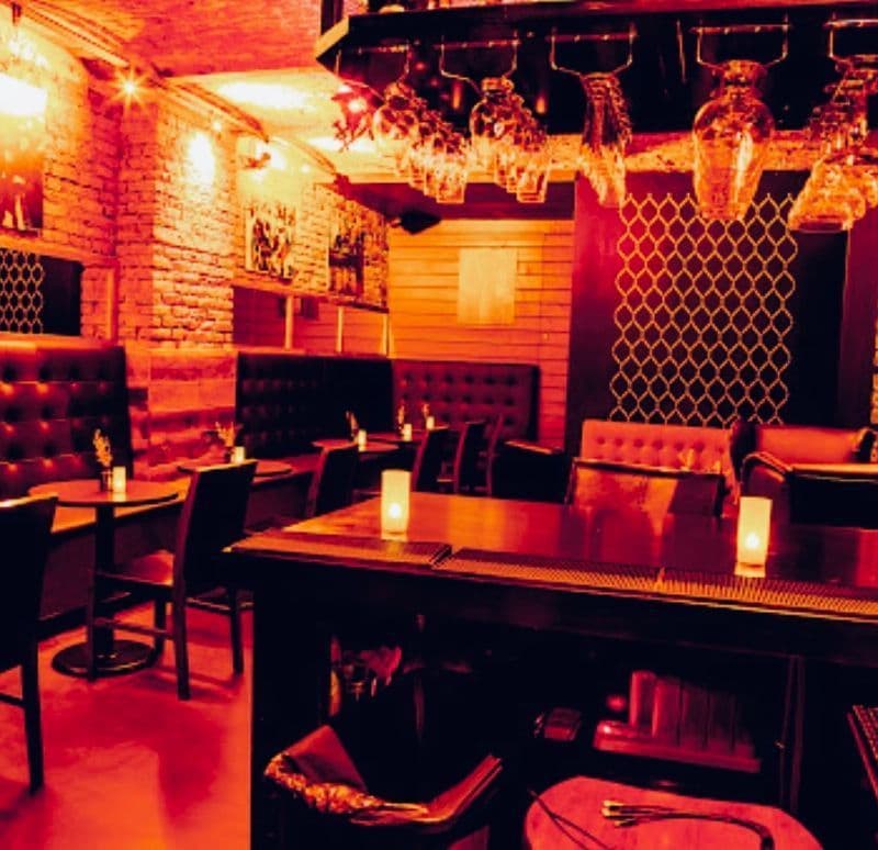 Intimate event space with bar at Whiskey Cellar in the East Village