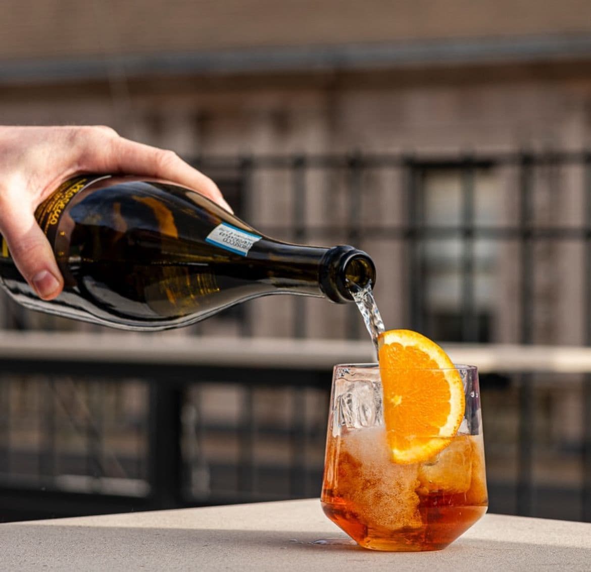 Rooftop lounge at The Lookup in midtown with NYC skyline views