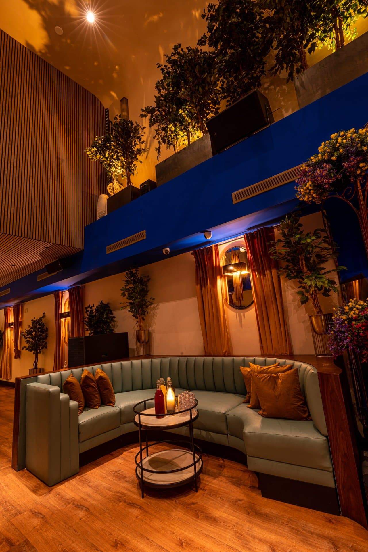 Main floor bar and event space at La Victoria NYC in Chelsea