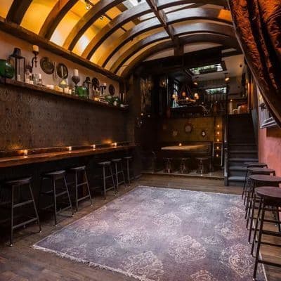 The Folly's nautical-themed bar interior on West Houston Street