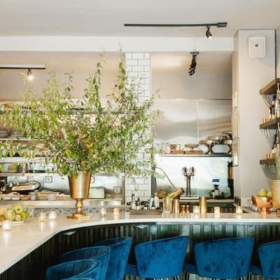 Festivál Cafe's farm-to-bar interior on the Upper East Side