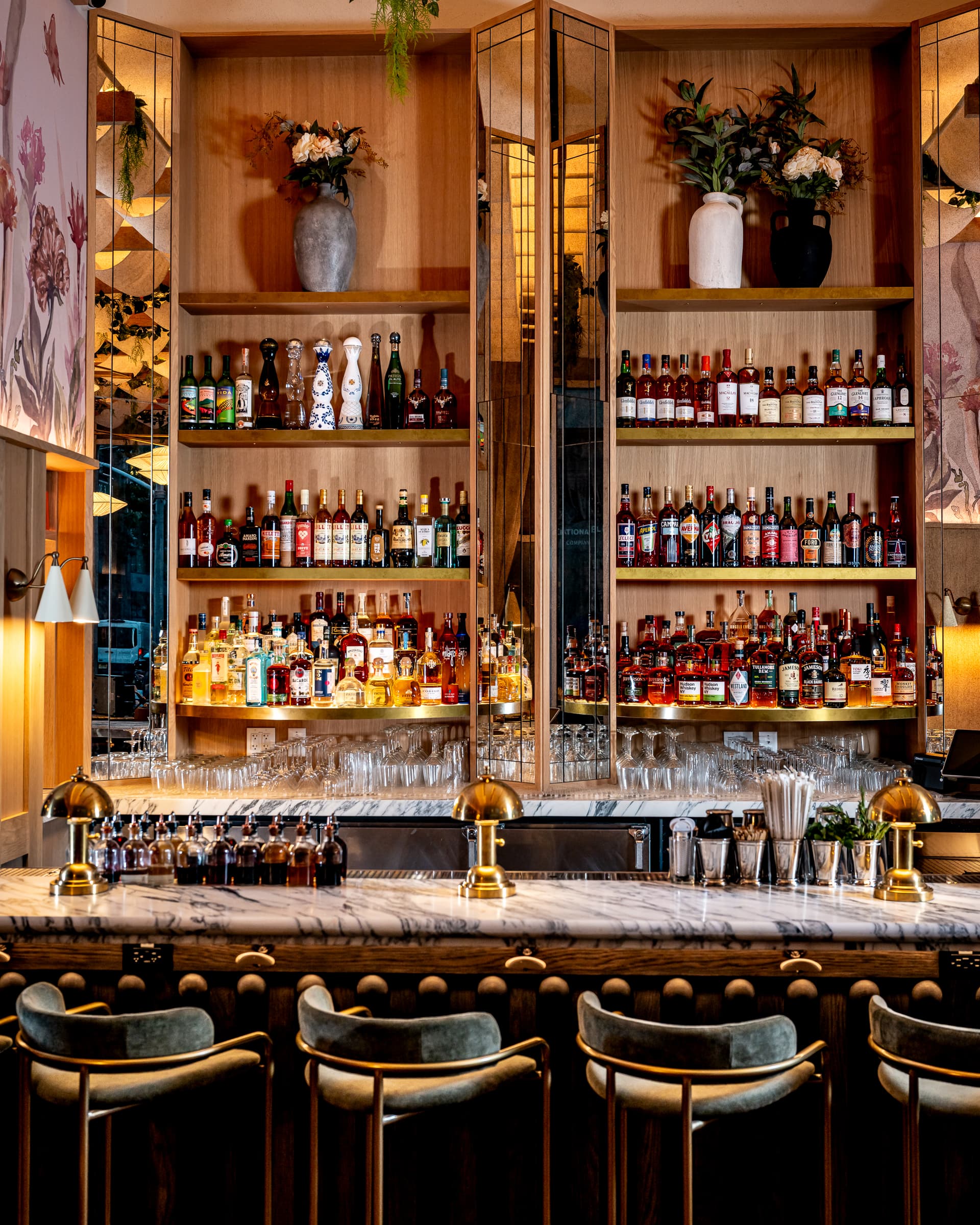 Formal dining room at Park Rose in NoMad set for a private dinner