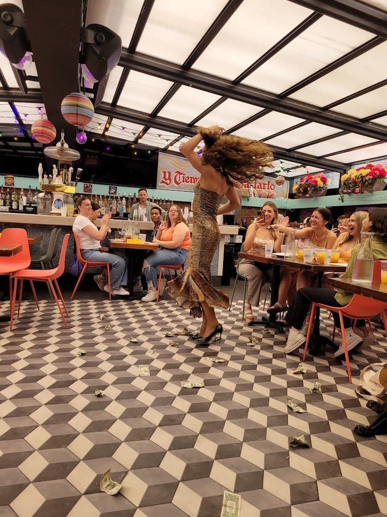 Backstage Tavern interior in Times Square