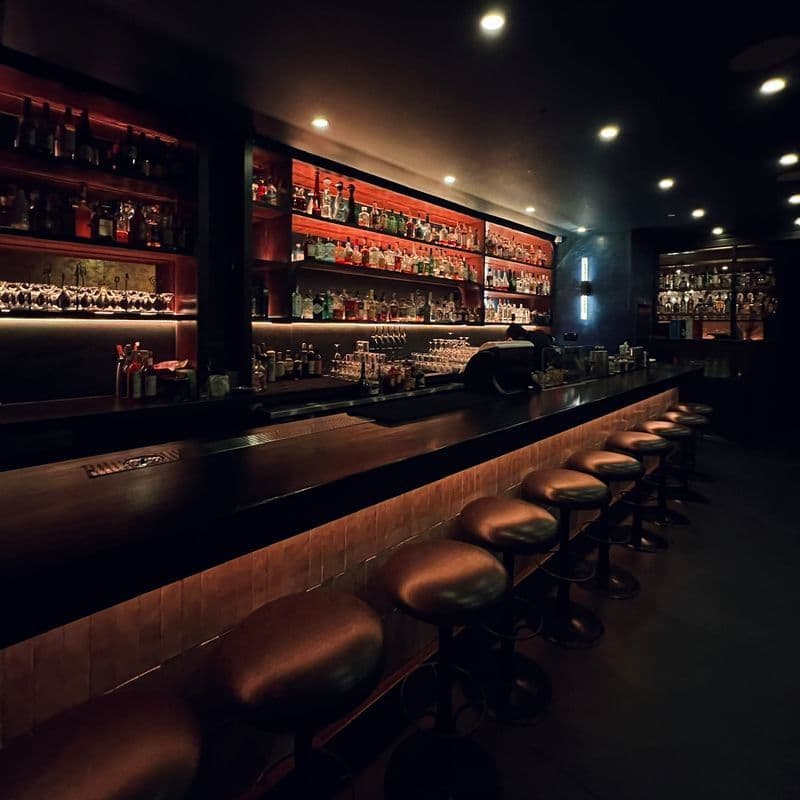 Bar and lounge interior at Everything's Jake near Union Square