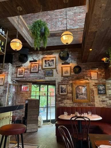 Le Petit Village French bistro interior West Village NYC